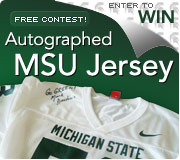 Michigan State University Signed Football Jesery Giveaway