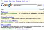 Retirement Calculator SEO on Google