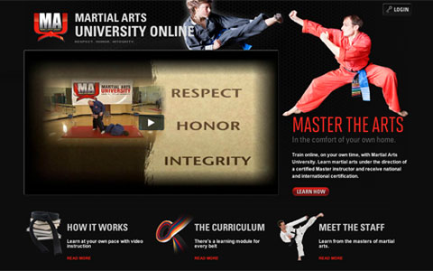 Martial Arts University website