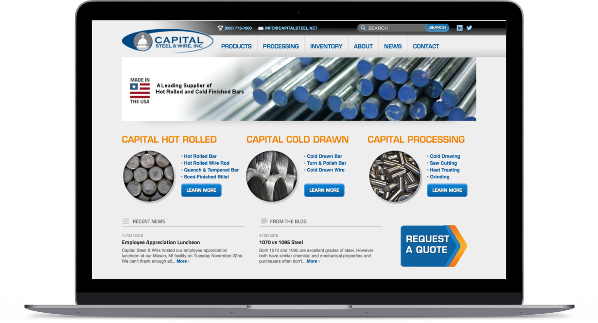 Capital Steel Homepage